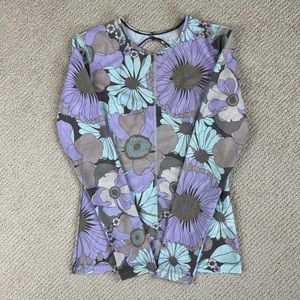 Arthur Apparel Skins Mesh Top in Wallpaper